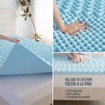 thumbnail image 2 of Cubrecolchón Kashbill Memory Foam Queen Size, 7 Zonas de Soporte, 5 cm de Profundidad, Suavidad, Frescura y Protección Antibacterial - Ayuda a Prolongar la Vida de tu Colchón, 2 of 7