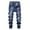 Dark Blue, variant on Hfyihgf Men's Slim Fit Stretch Jeans Ripped Skinny Jeans for Men Distressed Straight Leg Fashion Comfort Flex Waist Denim Pants(Dark Gray,XXL)
