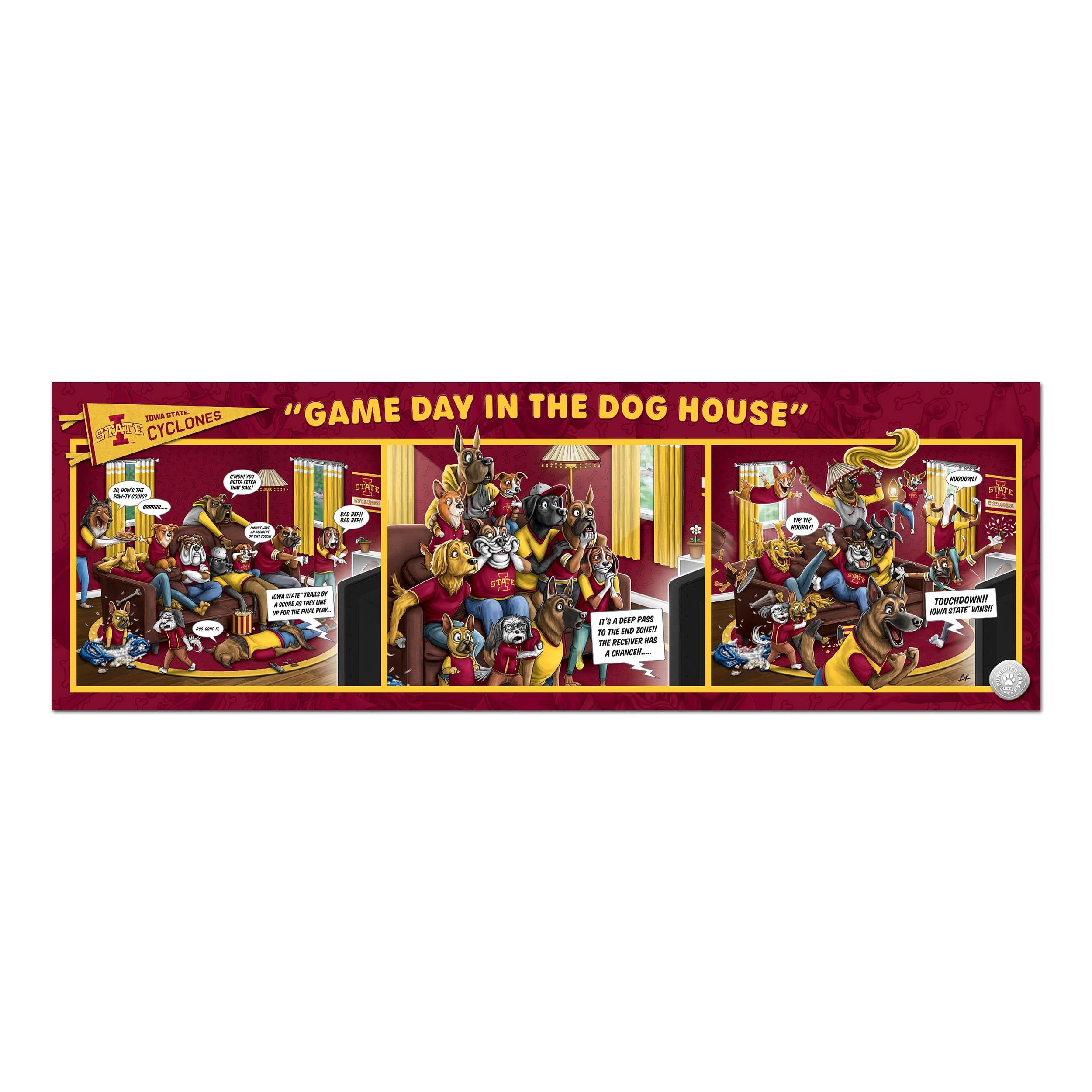 YouTheFan NCAA Iowa State Cyclones Purebred Fans Gameday in the Dog House 1000PC Puzzle
