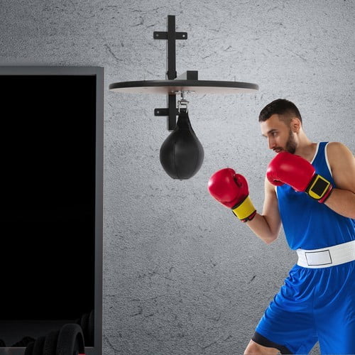 Speed Bag Platform Heavy Duty Boxing Reaction Training Equipment w/Punching Ball For Homes, Companies