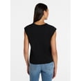thumbnail image 4 of Time and Tru Women's Muscle Tank Top with Piped Trim, Sizes XS-XXXL, 4 of 6