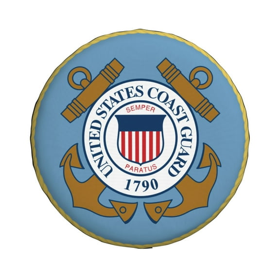 US Coast Guard Spare Tire Cover Windproof and Rainproof Wheel Protection Cover 14 inch