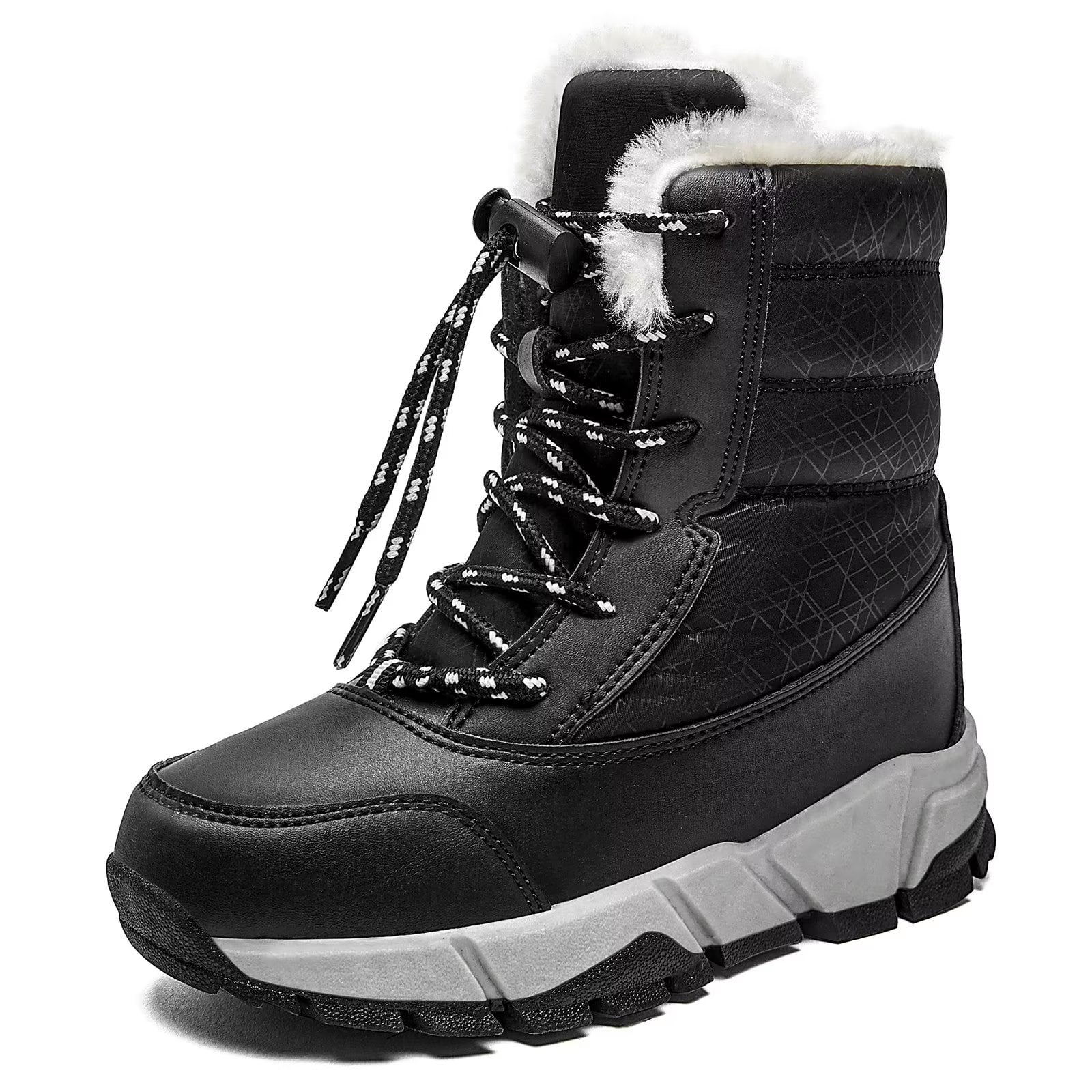 Snow Boots for Kids Girls Boys Outdoor Winter Waterproof Lightweight High Booties Shoes 