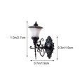 thumbnail image 2 of Homemaxs Mini Wall Lights ABS Black Warm Yellow Light 1.90X1.00X2.70cm DIY Materials, 2 of 7