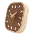 thumbnail image 5 of Small Scale Desk Clock with Luxurious Walnuts Tone Silents Bedsides Clock for Gifting, 5 of 9