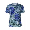 thumbnail image 4 of T Shirt For Men Blue Abstract Print Man Digital Art Vintage Running T-Shirts Fast Dry Beach Hip Hop, 4 of 7