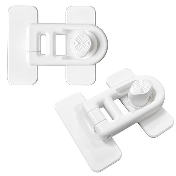 2 Pack Baby Toilet Lock for Baby Safety - Invisible Protection, 90° Rotating Locking System, 30 Seconds Zero-Damage Installation, Universal Fit for Most Toilets