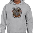 thumbnail image 2 of Coffee Black Like My Soul Hoodie Sweatshirt Unisex 5X-Large Grey, 2 of 5