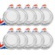 thumbnail image 5 of Juego de 10 de Premio para Niños, Trofeos Metálicos Ligeros, Decoración para , Celebraciones Y Jornadas Deportivas., 5 of 9