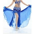 thumbnail image 4 of Women Belly Dance Performance Skirt Split Long Chiffon Skirt Low Waist Swing Dance Wear Carnival Party Dancing Clothing, 4 of 7