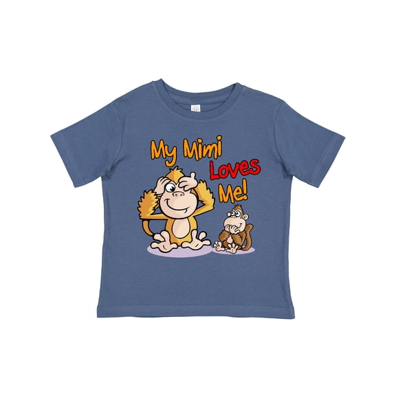 Inktastic My Mimi Loves Me Monkey Boys or Girls Toddler T-Shirt