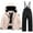 E-212Black, variant on FAOWME Big Girls Boys Winter Ski Outfits Long Sleeve Solid Color Zipper Pocket Hooded Coat And Suspenders Pants Snowsuit Comfortable Fashion Sets For Outdoor Activities Beige 8-9 Years