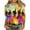 07-halloween shirt-Multicolor, variant on VKOYWKM 3/4 Sleeve Length Women Tops Halloween Shirts for Women Halloween Witch Print T-Shirt Funny Spooky Graphic Tees Party Shirt Blouses
