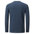 thumbnail image 7 of TOPTIE Men's Dry Fit Long Sleeve Sport T Shirts for Athletic Running, Casual Workout-Navy-XL, 7 of 7