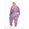 thumbnail image 3 of Jollidays x Glitter and Lazers Women's Love at Frost Sight Pajama Set, Sizes S -5X, 3 of 7