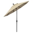 thumbnail image 2 of 7.5' Pacific Trail Series Patio Umbrella With Stone Black Aluminum Pole Aluminum Ribs Push Button Tilt Crank Lift With Sunbrella 1A Teak Fabric, 2 of 4