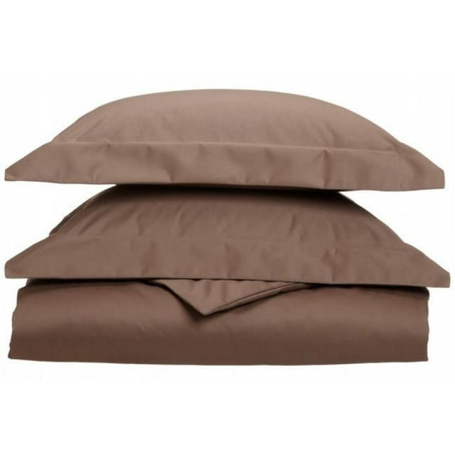 Housse de Couette Solide Riche en Coton 1000 Thread Count Set Très Grand/California Très Grand-Taupe
