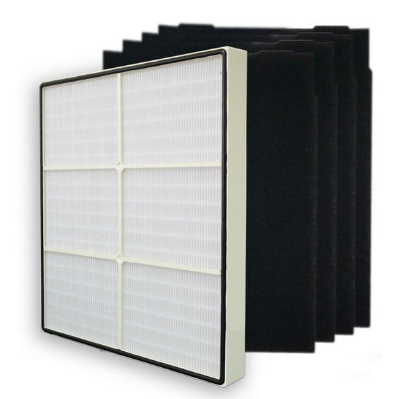 PUREBURG 1183054K Replacement True HEPA Filter set Compatible with Whirlpool Whispure AP450 AP510 AP51030K AP51030KB AP45030K WP500 WP1000 Air Purifiers, Part 1183054K 8171434K