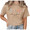 2-Brown, variant on Giffimy Women's Apricot Wildflower Bible Verse Vintage Washed T-Shirt Short Sleeve Relaxed Fit Top