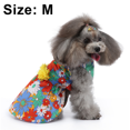 thumbnail image 2 of Apuakthei Vestidos de perro para perros pequeños - Colorido estampado de flores vestido de perro pequeño vestido de cachorro ropa de perro verano, 2 of 6