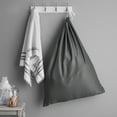 thumbnail image 3 of Mainstays Durable Drawstring Polyester Cotton Laundry Bag in Gray for Clothing Storage, 3 of 11