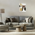 thumbnail image 2 of Stupell Industries Abstract Shapes in Earth Tones Abstract Painting White Framed Art Print Wall Art, 16 x 20, 2 of 8