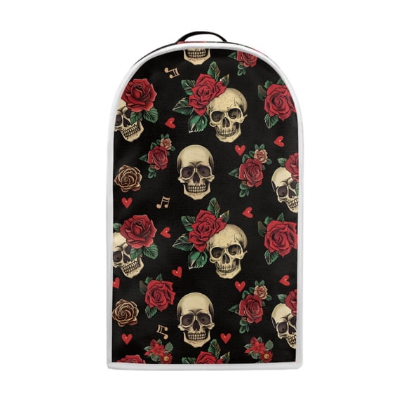 HELLHERO Mixer Blender Cover Proof Stain with Stylish 15.94"H x 9.45"L x 7.28"W Hand Strap, Skull and Rose Pattern