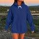 thumbnail image 2 of Sudadera con capucha para mujer,Sudadera informal de manga larga con capucha para mujer, con bolsillo, tejido de poliéster suave, para uso diario, sopatenor, 2 of 9