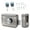 Silver, variant on Electronic Door Lock for App Control Invisible Intelligent Door Lock with Remote Control Door Lock