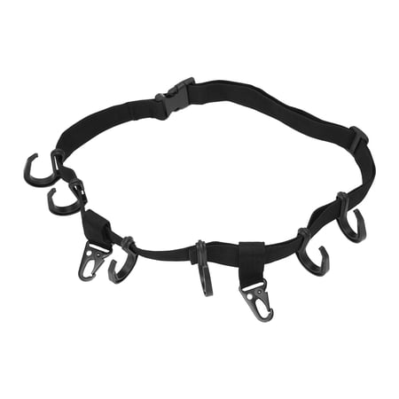 Suodoka Treestand Strap Gear Polyester Plastic Metal Clip On Type Tree Stand Multi Hook Hanger for Outdoor Adventure Camping Hunting Portable Equipment 5.9 inches / 15 cm