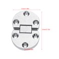 thumbnail image 4 of Bisagra abatible de Mesa, bisagra Superior abatible Plegable de 4 Piezas, bisagra de Aleta de Puerta s de Hardware de gabinete Plata bisagra con solapa Spptty mejoras para el hogar, 4 of 7