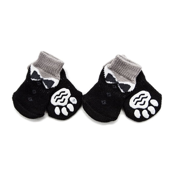 EGNMCR Pet Indoor Anti-slip Socks Dogs Cats Paw Protection Traction Silicone Gel the sock