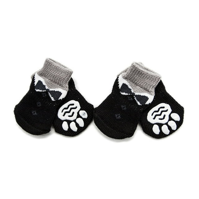 Agiferg Pet Indoor Anti-slip Socks Dogs Cats Paw Protection Traction Silicone Gel