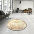 thumbnail image 3 of Ahgly Company Indoor Rectangle Traditional Vanilla Gold Persian Area Rugs, 7' x 9', 3 of 6