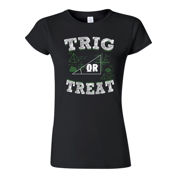 Trig Or Treat Trigo Math Trick Halloween Funny DT Adult T-Shirt Tee