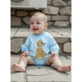 thumbnail image 3 of BemeyourBBs Baby Boy Romper Long Sleeve Round Neck Dog Embroidery Bodysuit, 3 of 6