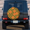 thumbnail image 5 of Checkered Checkerboad Design Spare Wheel Tire Cover for Honda CRV RV SUV 4WD 4x4 Vehicle Accessories 14" 15" 16" 17", 5 of 5