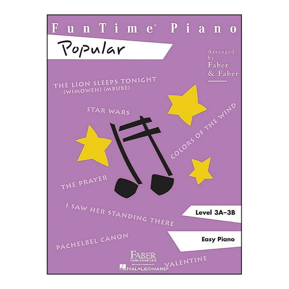 Faber Piano Adventures Funtime Popular Level 3A - 3B Easy Piano