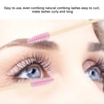 thumbnail image 6 of YAHHU 100PCS Disposable Bamboo Handle Eyelash Brush Eco Friendly Makeup Wand Spoolies Roseate Pink 4.33 inches / 11 cm[cite: 1, 2], 6 of 9