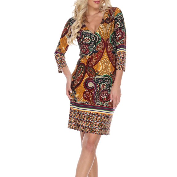 Women's Paisley Printed Midi Dress