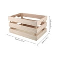 thumbnail image 2 of FUTUREORYY 1PC Wooden Storage Box Brown Storage Solution for Study Room, 2 of 8
