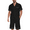 Black, variant on ANLIQI Men's 100% Cotton Short Sleeve Pajama Sets Button Down Notched Collar Sleepwear Soft Lounge Pjs with Pockets (Black, L)