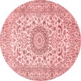 thumbnail image 1 of Ahgly Company Indoor Round Medallion Red Traditional Area Rugs, 8' Round, 1 of 4