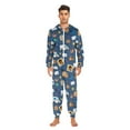 thumbnail image 3 of FORMRS Onesies Pajama for Adults Unisex Hoodie Winter Jumpsuit One Piece Sleepwear, Sizes S-2XL, Cartoon Mail Truck Pattern, 3 of 7