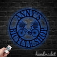 thumbnail image 2 of Handmadetneonsign Bicycle Shop Metal Wall Art Light, Mountain Bike Metal Sign Wall Decor, Sport Home Metal Decor, 2 of 5