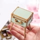 thumbnail image 2 of Estuche de maquillaje para casa de muñecas Estuche de maquillaje en miniatura Caja organizadora de cosméticos con perfume Verde, 2 of 8