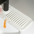 thumbnail image 3 of NKBBCU - Escurridor de platos (2023), protector contra salpicaduras para grifo de cocina, tapete de silicona para desagüe de grifo, tapete de drenaje para fregadero, tapete de secado de goma gris, 3 of 8