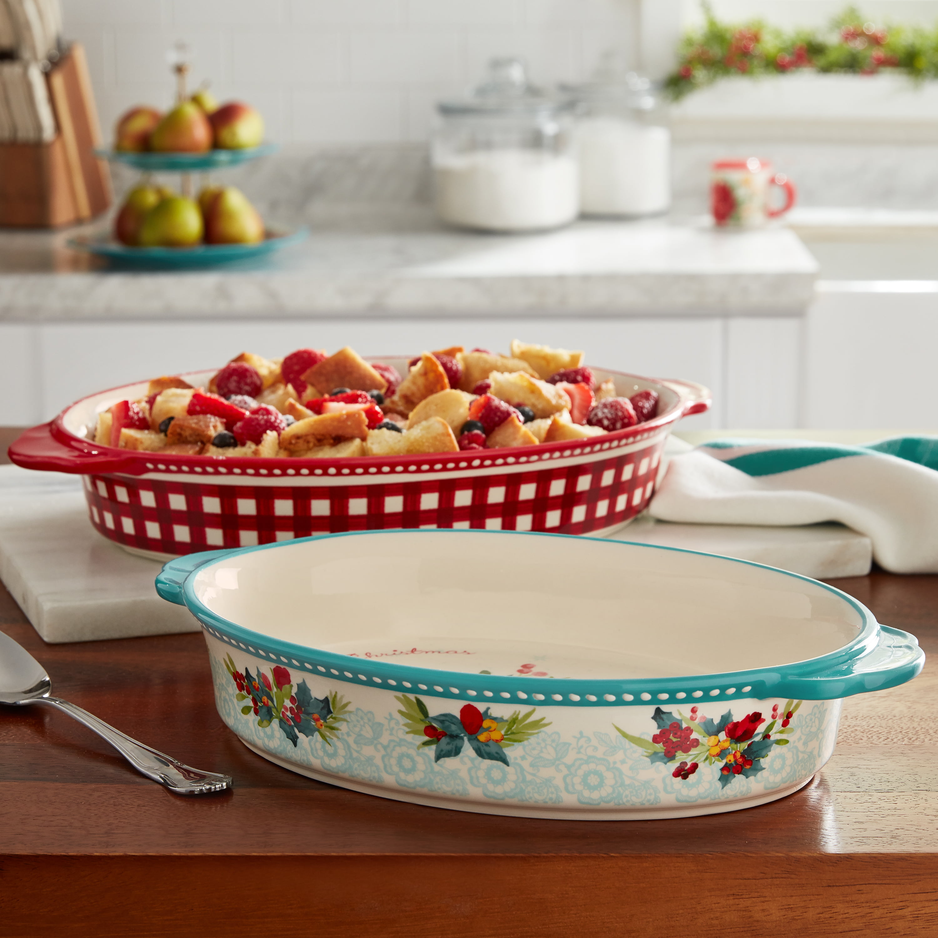 Pioneer Woman Red Casserole Pans