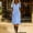 01 Blue, variant on Women's Button Front Short Sleeve Relaxed Fit Dress with Pockets Fresh and Airy Effortless Chic Style
