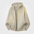 thumbnail image 2 of Babcutegg Mens Zip Up Hooded Knit Cardigan Sweater Loose Fit Long Sleeve Thermal Casual Sweaters for Winter Size M, 2 of 8